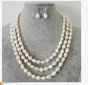 

gorgeous south sea 11-12mm baroque multicolor pearl necklace 48inch