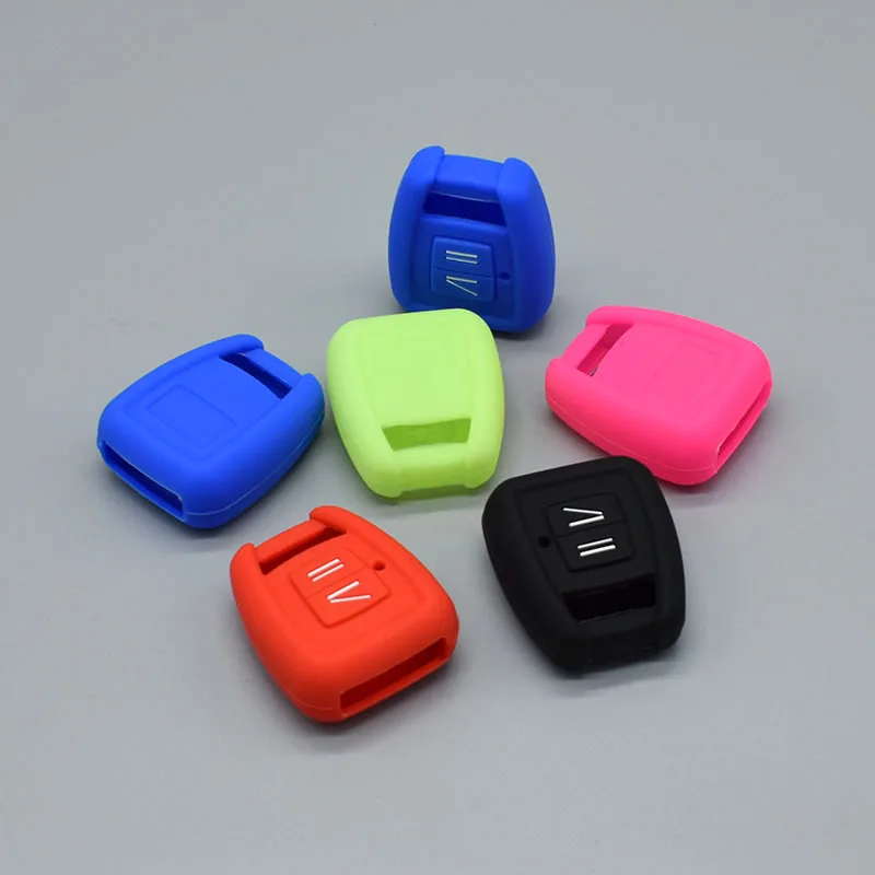 Silicone Black Rubber key fob cover for Opel Astra Zafira Vauxhall Vectra 3 BTN