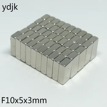 

100pcs/lot N35 Rectangular magnet 10x5x3 mm Super Strong Neodymium magnet 10*5*3 mm NdFeB magnet 10mm x 5mm x 3mm