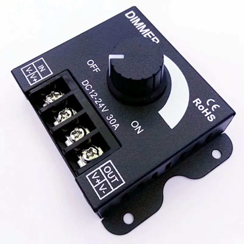 New DC12 24V 30A LED dimmer knob brightness adjustment controller light