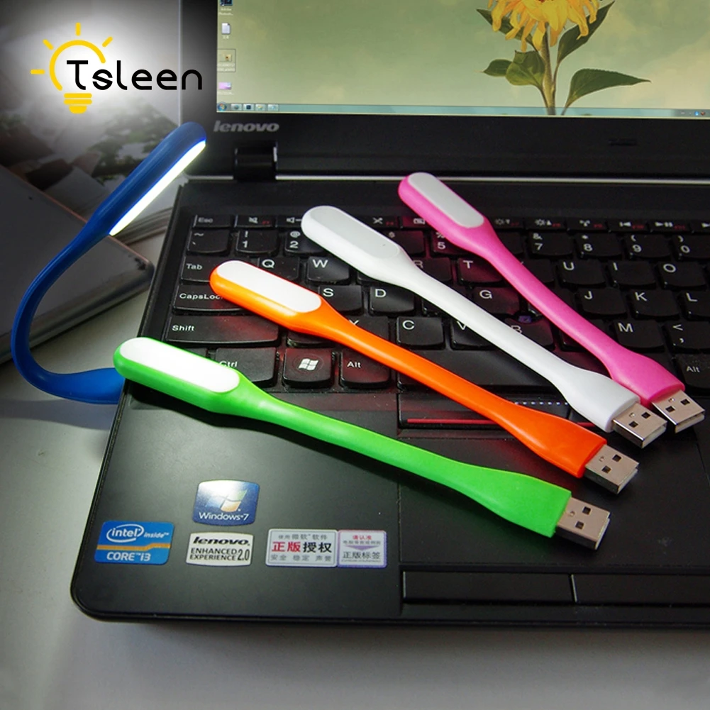 Дешевая 1 шт. 4 яркая Гибкая Настольная мини USB Светодиодная лампа для ноутбука Power