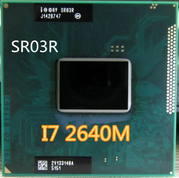 Intel Core i7 2640M 2.8GHz SR03R CPU