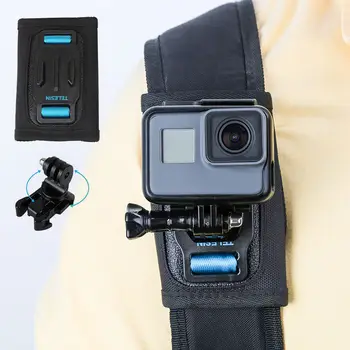 

Backpack Mount Fixed Bracket for Gopro Hero 3 4 5 6 7, Shoulder Strap Holder Action Camera Accessories for SJCAM EKEN Xiaomi yi