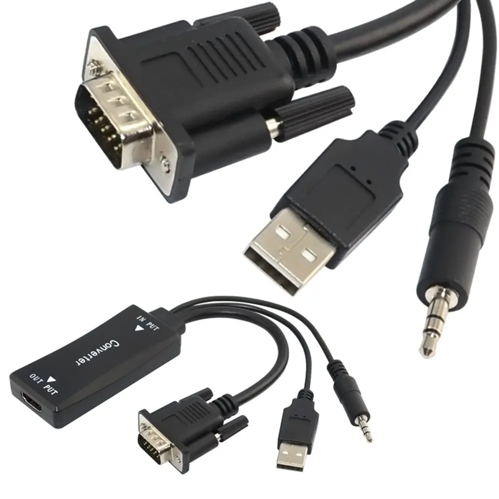 hdmi perempuan dengan 3.5mm audio usb 