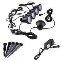 1 PIN 4 IP68 outdoor lighting RGB Submersible Spotlights lamp light sensor Garden decoration lights with spike EU/US/AU/UK PLUG