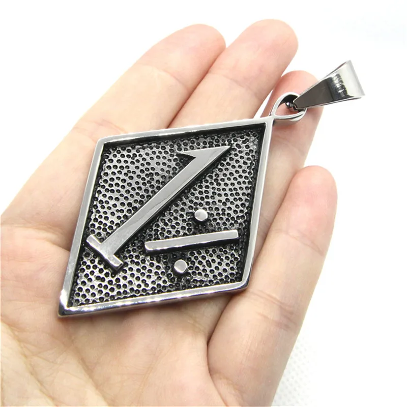 1% Biker Pendant 316L Stainless Steel Jewelry Men Boys Motocycles Necklace With 60cm Chain Support Dropship 3