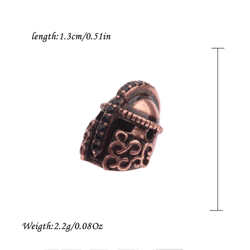 OIQUEI-2018-Novos-Encantos-Da-Moda-Cavaleiro-Capacete-DIY-Beads-Para-Pulseiras-CZ-Cristal-Espa-adores (4)