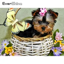 EverShine 5D алмазная живопись новые поступления животные картины Стразы Алмазная мозаика полный дисплей Алмазная вышивка собаки распродажа
