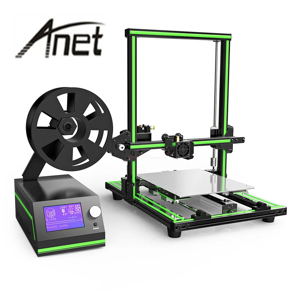 

Original Anet E10 3D Printer kit Aluminum Frame Multi-language 3D Printer DIY Set LCD Screen 3D Desktop Printing Machine