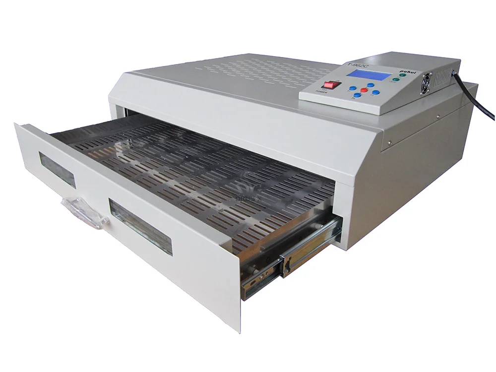 Darmowa wysyłka T-962C podczerwieni IC grzejnik Reflow lutowane piekarnik maszyna 2500 W 400x600mm RH