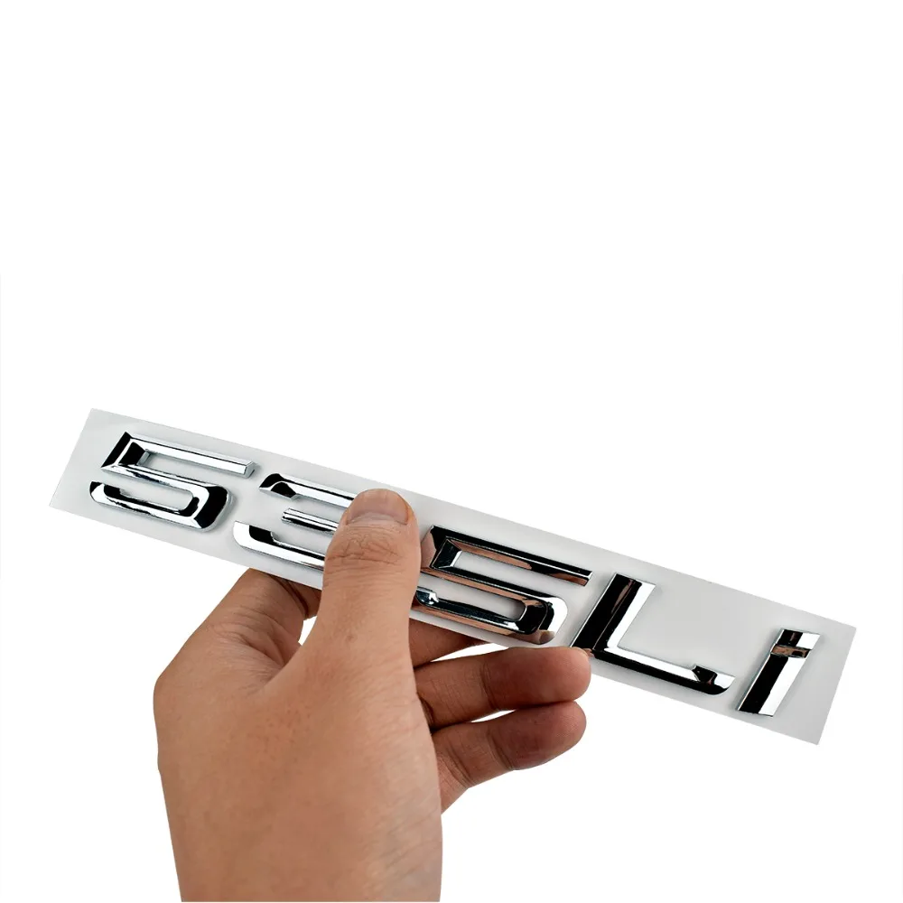 1set 535li car styling Accessories ABS Stickers Chrome