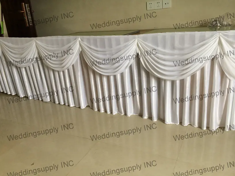 

Pure Wedding Table Skirt for Party Table Skirting for Party Tablecloth Sheer Fabric