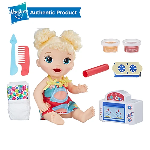 Hasbro Baby Alive Snackin' Treats детские игрушки развивающие детские куклы реалистичные Reborn Baby Alive подарки для девочек игрушки - Цвет: E1947-TREAT BABY