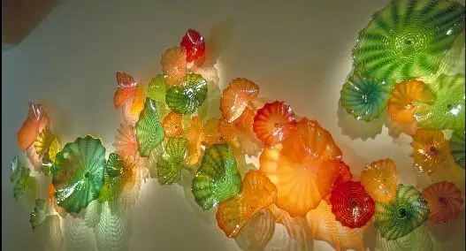 Free Shipping 100% Hand Blown Glass Wall Lamp Plates Decoration | Лампы и освещение