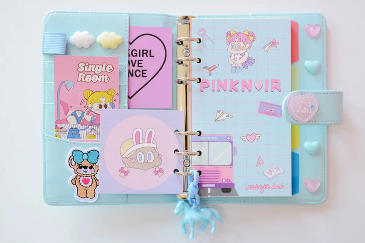 Cute Kawaii A6 Notebook макарон кожа сделай сам свободный листовой журнал дневник спираль