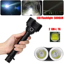 1PC Cycling Bike Head Front Light Bicycle Light 4500 Lumens 5 Modes 2X XM L T6