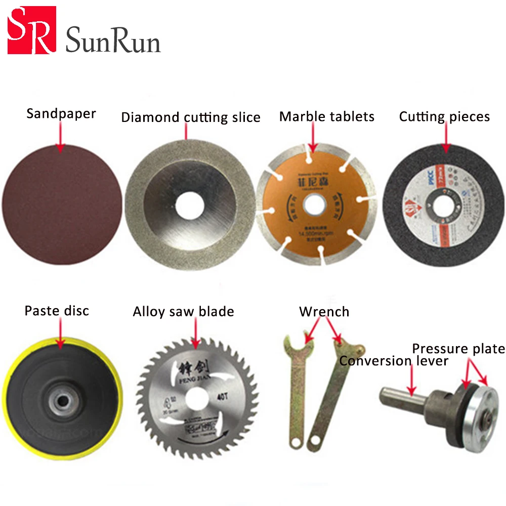 Электрическая дрель преобразования угловая шлифовальная машина для резки Шлифовальные части резак инструмент