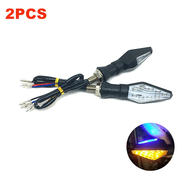 1 пара универсальный поворотник для мотоцикла 12 светодиодов В|light yellow|light ledlight led