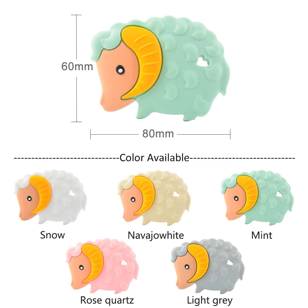 LOFCA 1 шт. Силиконовые Прорезыватели в виде единорога без бисфенола, коала, игрушки для малышей, для прорезывания зубов, животные, сова, грызун, подарок для ребенка, цепочка-соска для рождения