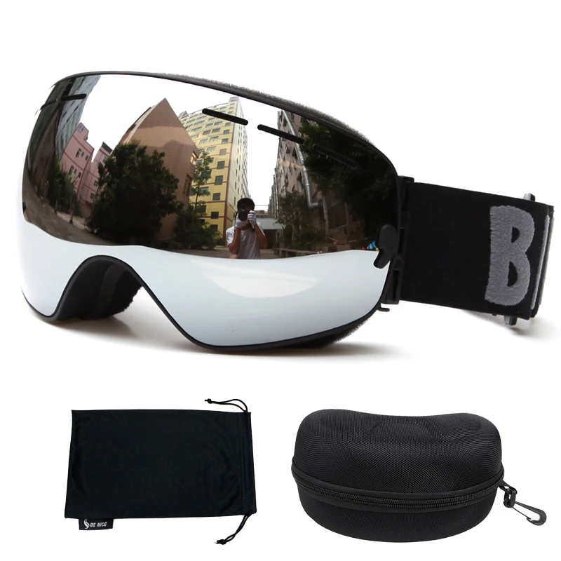 Boxed HD Ski goggles Double Anti fog Snow Snowboard Glasses UV400 Big