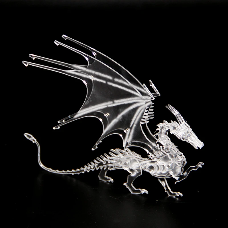 Сделай Сам акриловые 3D Fly дракон в собранном виде модели головоломки для взрослых