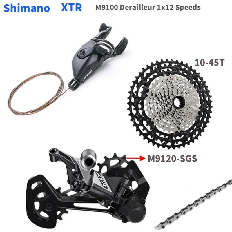 Переключатель передач shimano XTR M9100 12 Скоростей 1x12 задний переключатель кассета SGS