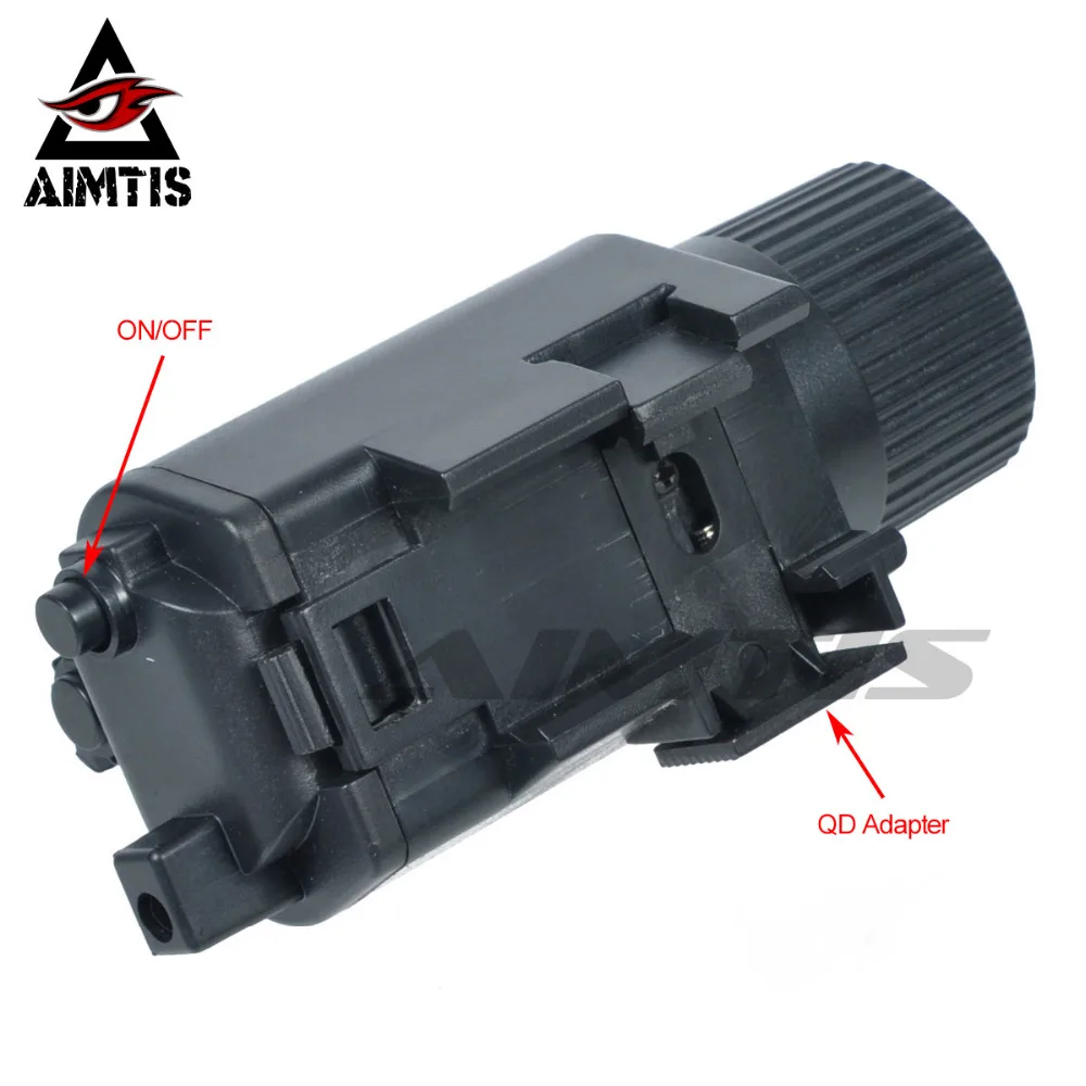 Kopen Aimtis Glock Laserlicht Jacht Quick Release Mount Zaklamp Tactische Combo Red Laser Sight Fit Glock 17 19 22 20 23 31 37
