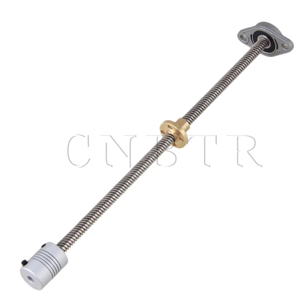 

CNBTR Vertical 0.8cm Dia 25cm Lead Screw Bearing Block CNC Stepper Coupler Set