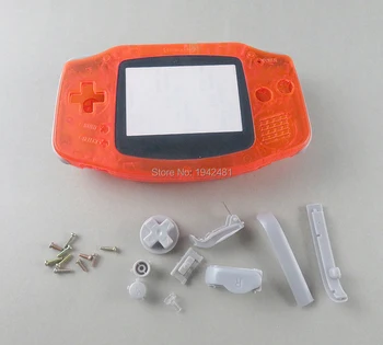 

Full housing shell cover case for GBA conductive rubber pad adhesive and screwdriver replacement