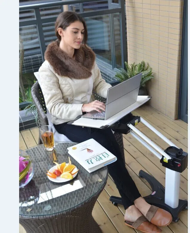Kesrer 02 متعددة الوظائف تتحرك مكتب للحاسوب شخصي أريكة السرير PS حامل كسول رفع كامل الحركة طاولة حاسوب المحمول