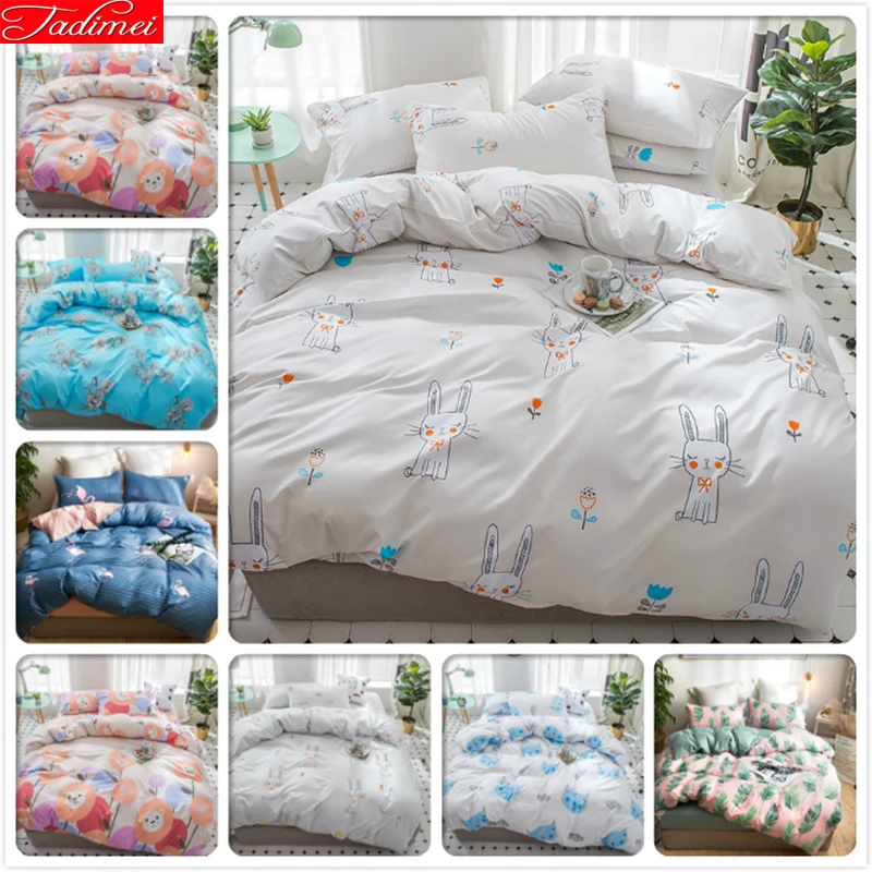 

Cute Animal Cat Pattern Duvet Cover 3/4 pcs Bedding Set Single Twin Full Queen Super King Size Bed Linen 150x200 180x220 200x230