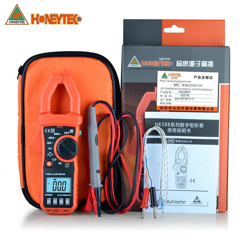 

New sale 4000 RMS Clamp head lighting HK588C multimeter zero clearin REL capacitance frequency Digital caliper meter