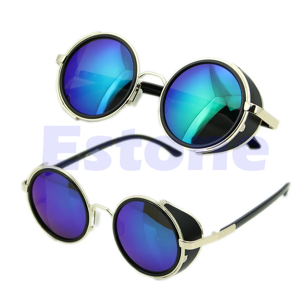 Women Sunglasses 2017 Goggles Vintage Retro Blinder Steampunk Sunglasses 50s Round Glassesin