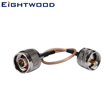 

Eightwood High Quality RF Cable Assembly N Plug Male to UHF Plug Male pigtail RG316 RF Coaxial Cable 15cm Customizable 50 Ohm