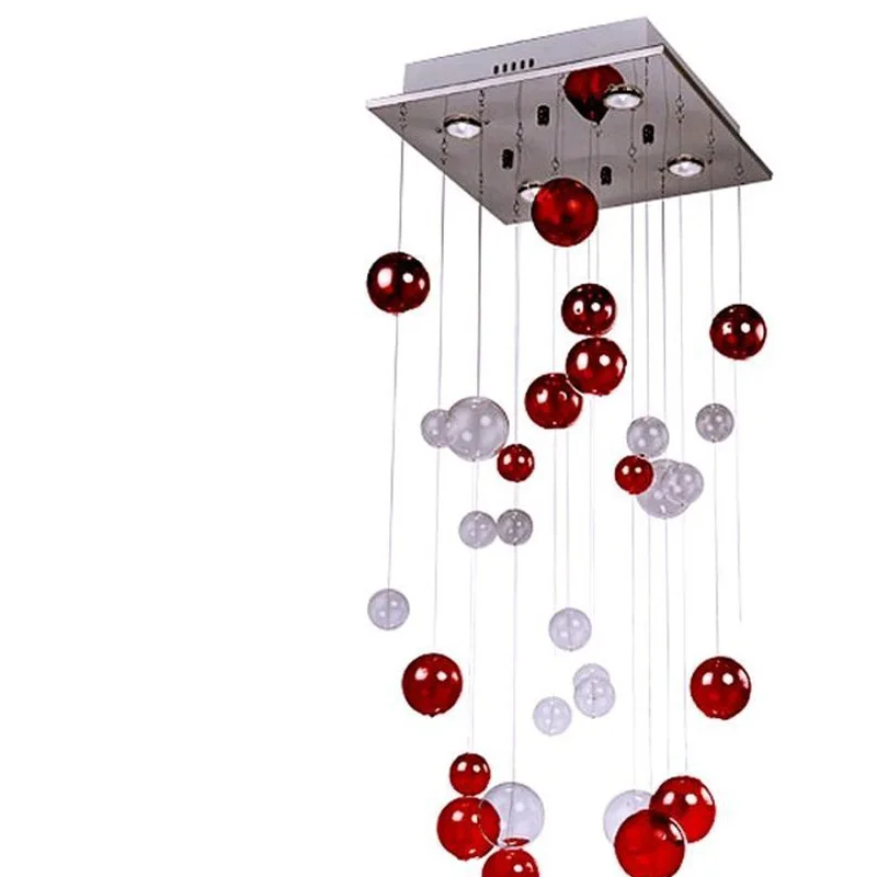 Licht & Beleuchtung Deckenleuchten 50 Cm Moderne Startseite Lighing Glas Rote Blase Kristall Deckenleuchte Lampe Leuchte Zl329 Diversifizierte Neueste Designs