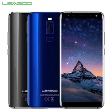 Original LEAGOO S8 Cell Phone 5.72inch 3GB RAM 32GB ROM MTK6750T Octa Core Android 7.0 Four Cameras Fingerprint Smartphone
