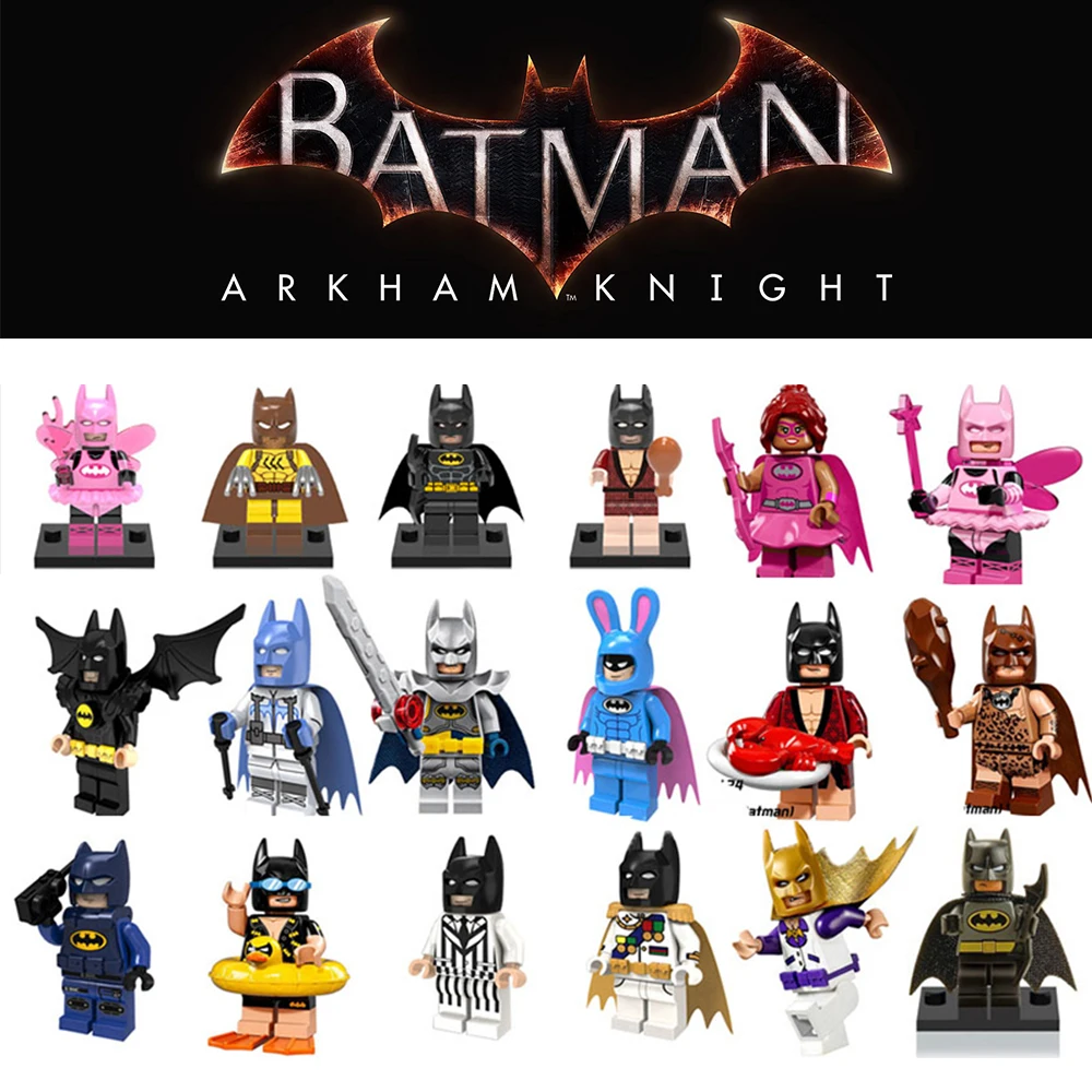 

Batman The Dark Knight Building Blocks Superhero Marvel Legoings Mini characters Little People Educational Toys for Children 27