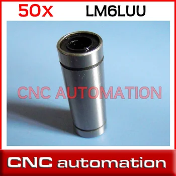 

50pcs LM6LUU long type 6mm linear ball bearing CNC parts for 3D printer