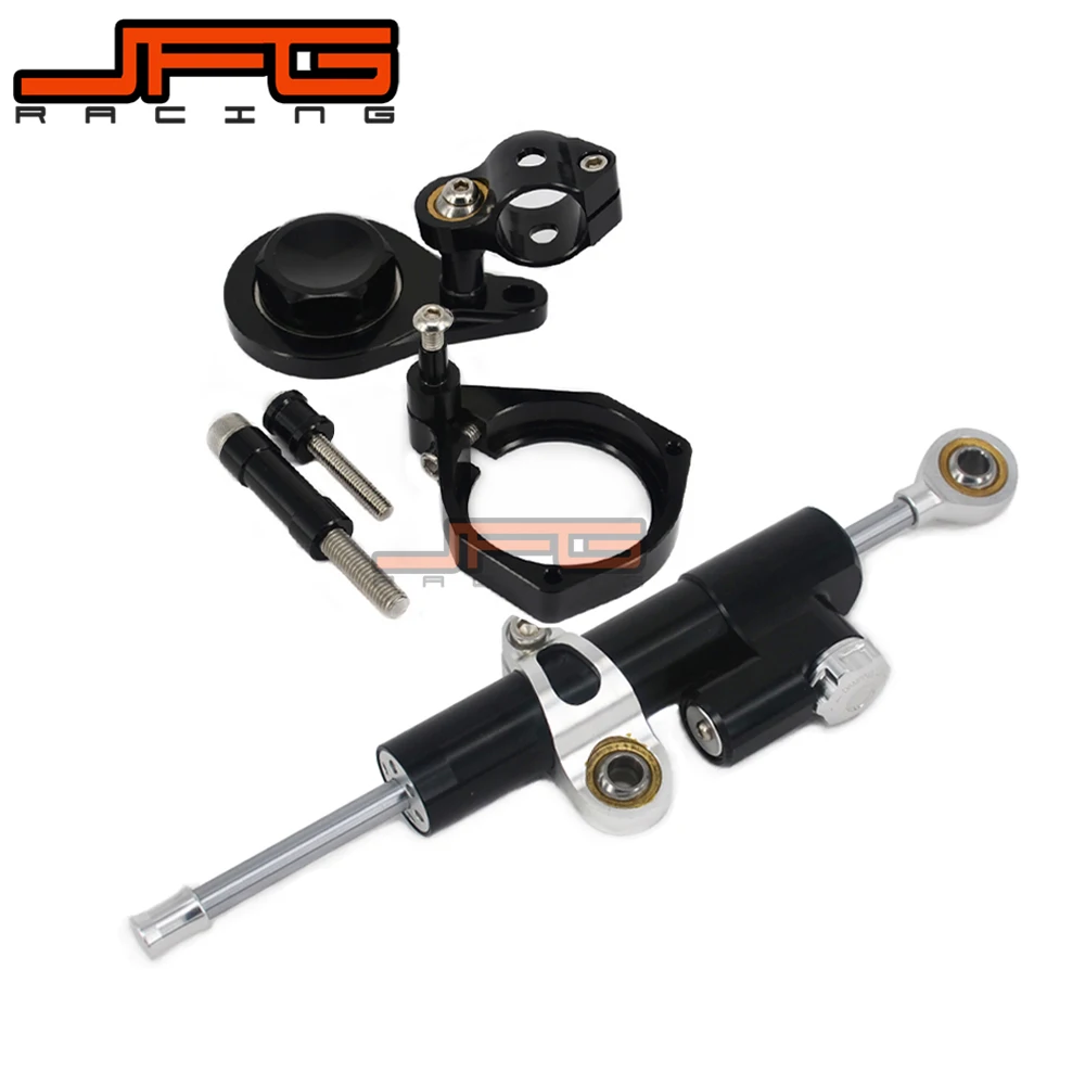 

CNC Steering Damper Stabilizer Linear Reversed Safety Control & Adapter Bracket For BMW S1000RR S1000 RR 2010 2011 10 11