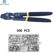 Легко ловить из нержавеющей стали многофункциональные щипцы для лески резак с обжимными рукавами Снасти Коробка
