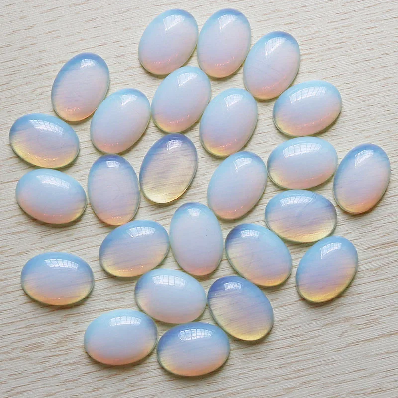 opal 10 шт./лот 18*25 мм Ассорти натуральный камень Смешанная овальная слезинка бусины для серьги для изготовления ювелирных изделий Кольцо - Цвет: opal