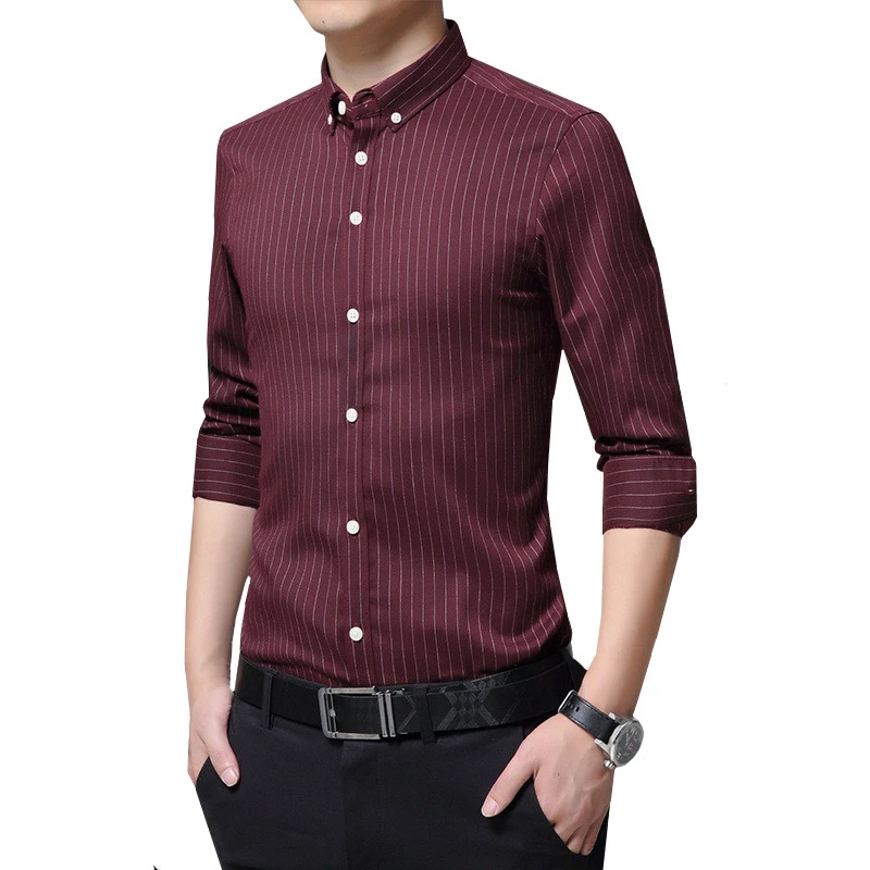 2019 New Arrived Mens Work Shirts Brand Men Dress Shirts Long Sleeve