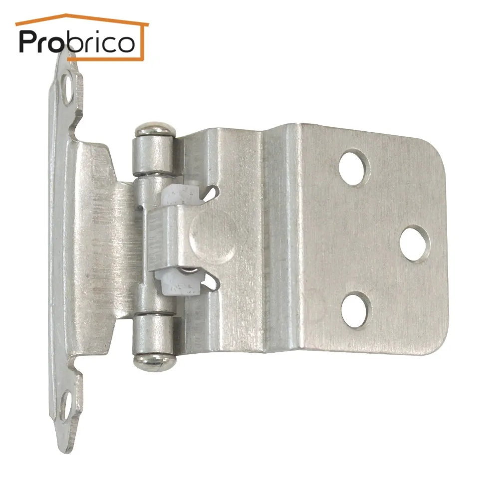 Probrico самозакрывающиеся 3/8 &quotInset из сатина никеля кухонные шарниры для шкафа CH198SN
