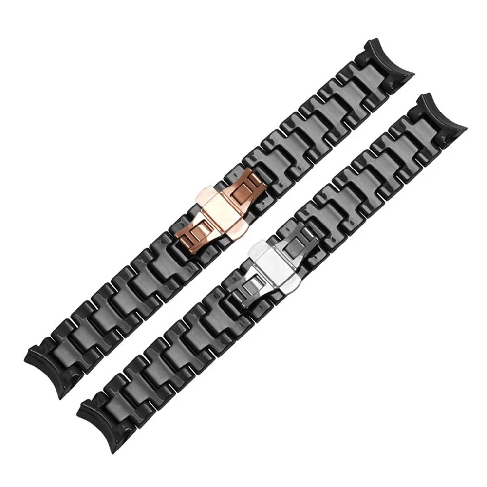 Сменный ремешок, высококачественный керамический ремешок для Армани AR1400 AR1410, мужской ремешок для часов 22 мм с бабочкой, Пряжка для Армани, ремешок