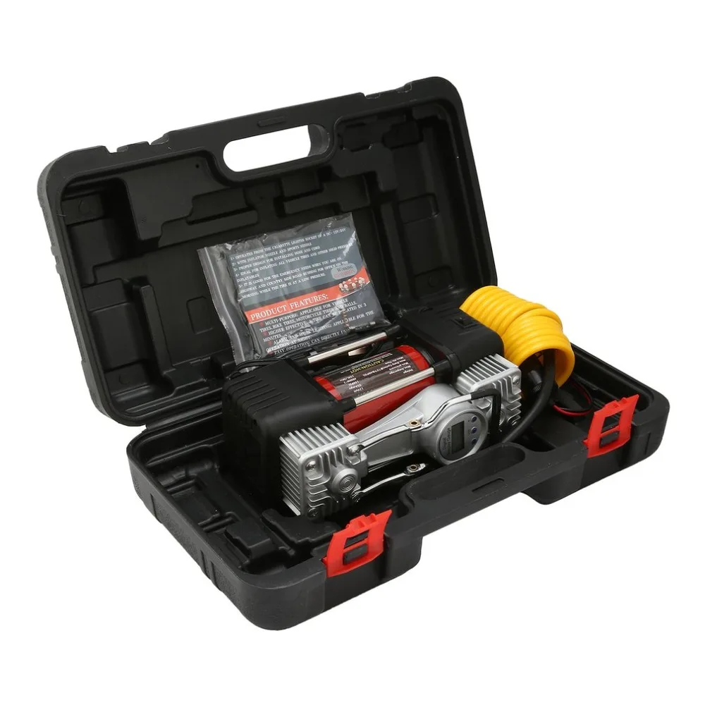 

12V Automatic Digital Display Gauge Air Compressor 150Psi Car Tyre Inflator Kit Portable Air Compressor with LED 150l/min