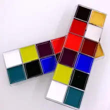 Yfashion 12 цветов/набор Профессиональная вспышка тату краска для лица и тела масляная краска ing Art Макияж инструменты для Хэллоуина Веселые тематические Вечерние