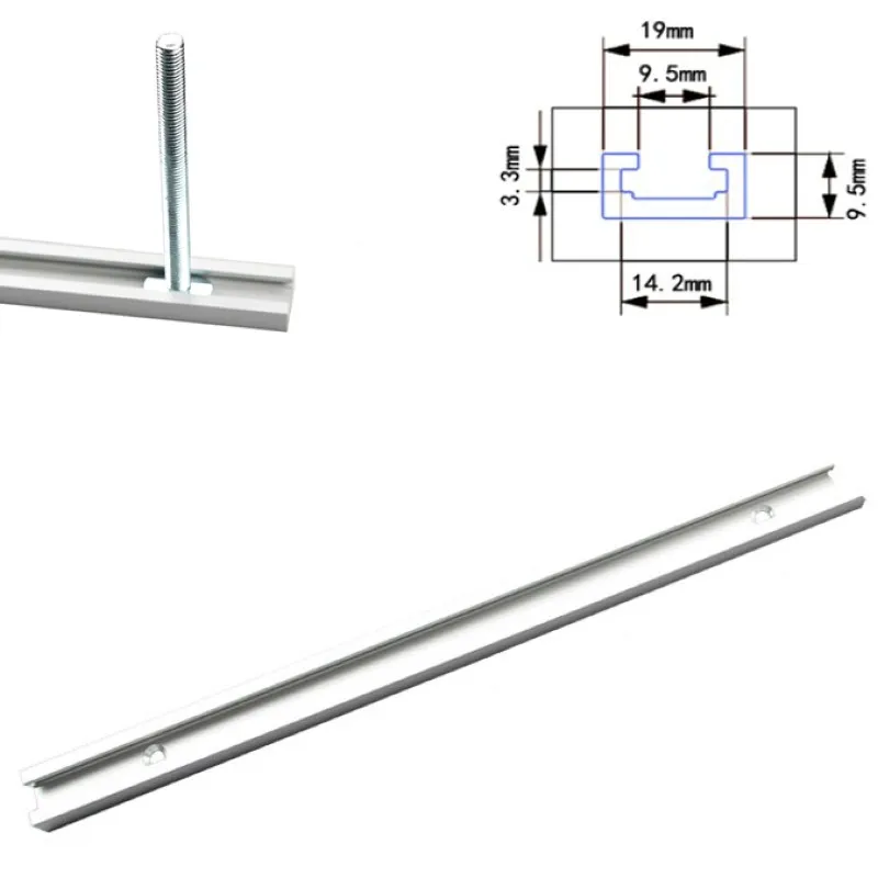 

14.2mm T-tracks T-Slot Miter Track Jig Fixture Woodworking Pressboard Pressure Block For Cooperate T-Screw Device