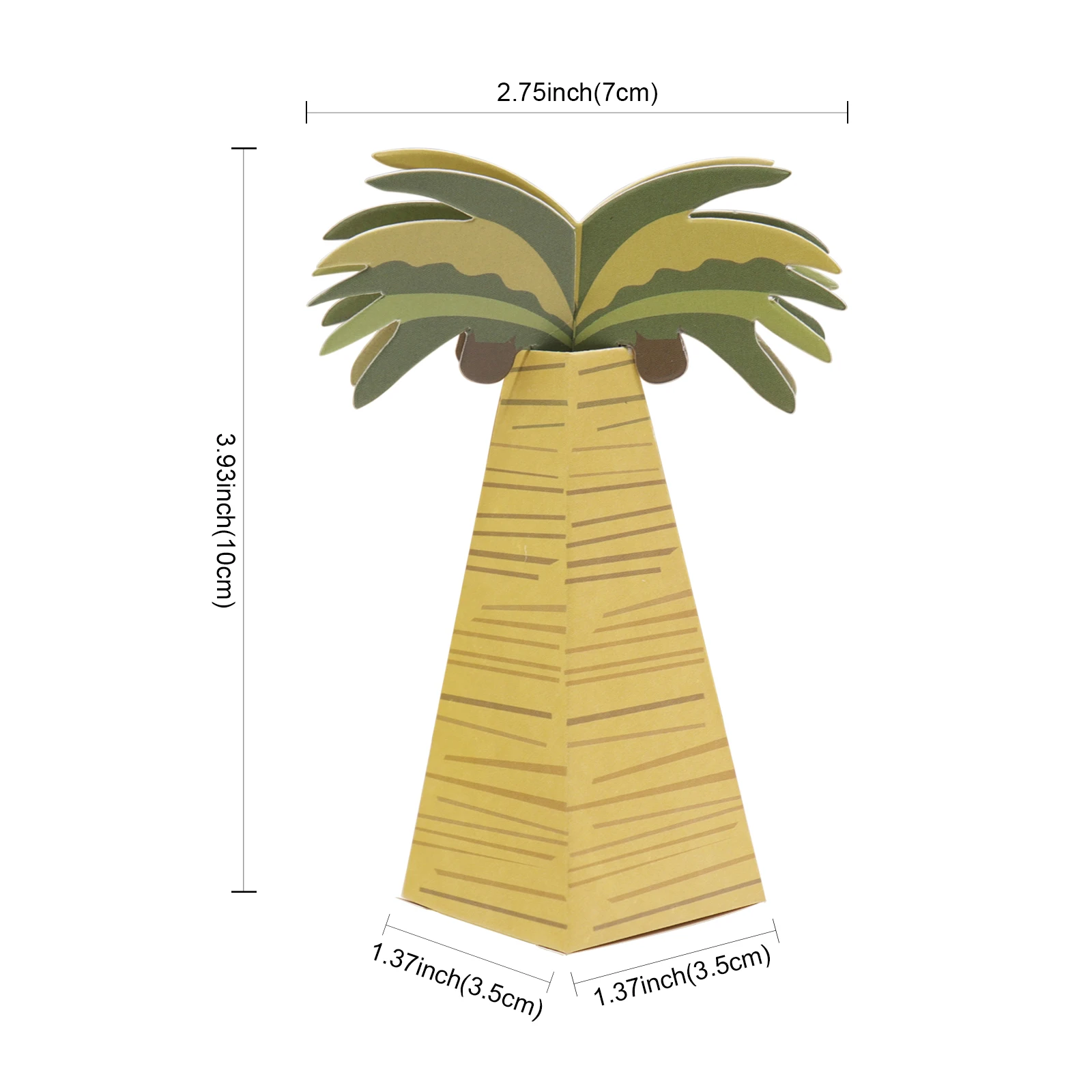 10 шт./партия, свадебная Кокосовая пальма, детский душ, сувениры, сделай сам, Свадебная коробка для конфет для украшения свадьбы
