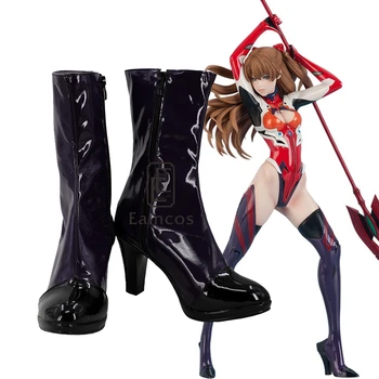 

Anime NEON GENESIS EVANGELION Asuka Langley Soryu Cosplay Shoes EVA Asuka High-heeled Boots Custom-made