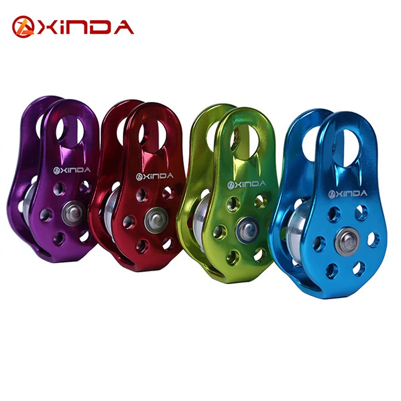 Single Fixed Hiking Climbing Rope Pulley Mountaineering Rope Pulley Rappelling Climbing Survival Outdoor Travel Equipment